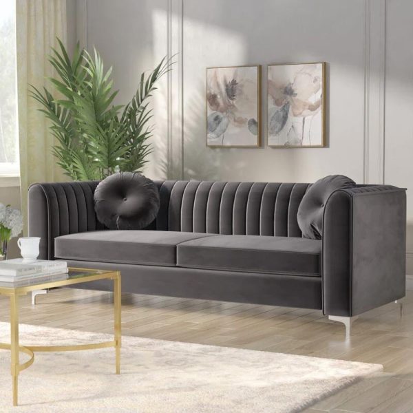 Jacqueline’s Cozy and Elegant 3-Seater Velvet Sofa