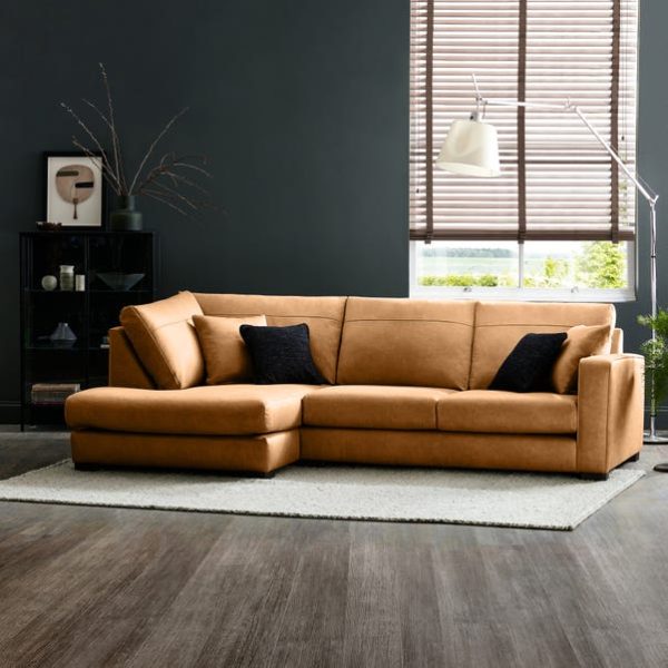 FSM 3 Seater Carson Leather Sofa