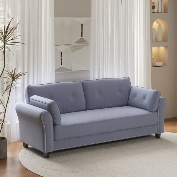 Modern 2-Seater Loveseat Couch Sofa
