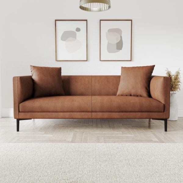 Luxury 3 Seater Pure Premium Faux Leather Sofa