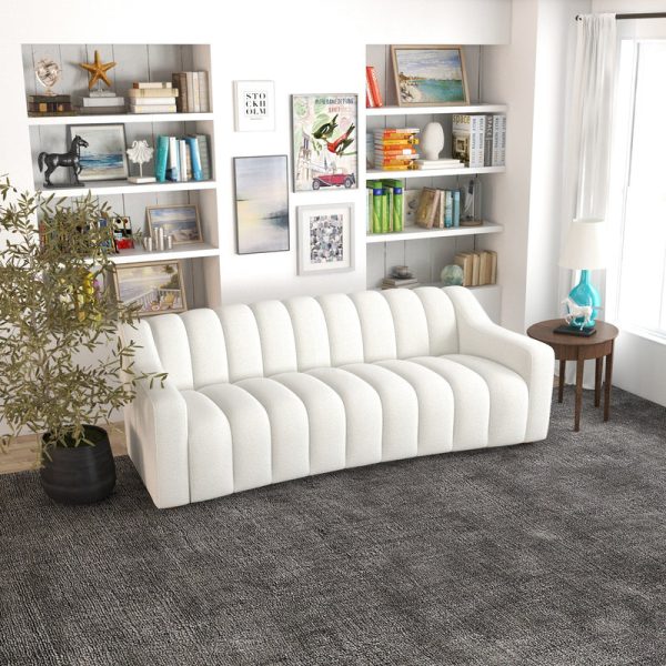 Mid Century Luxury Square Arm Sofa
