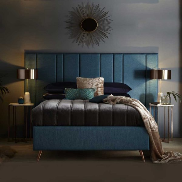 Mid-Century Bed with King Size