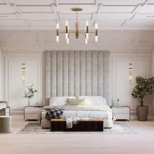 Vertical Channel Design Wall Panel Bed