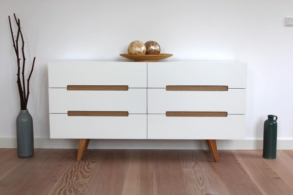 Nordic Scandinavian Wood Chest Of Drawers