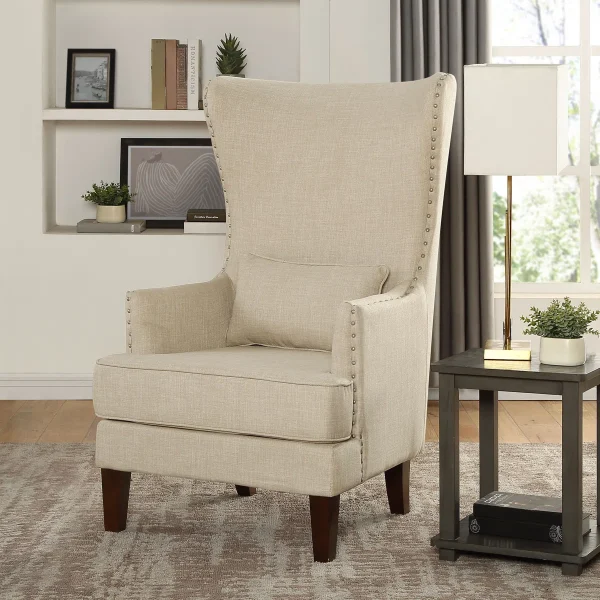 Pringle Velvet Upholstered Wingback Armchair