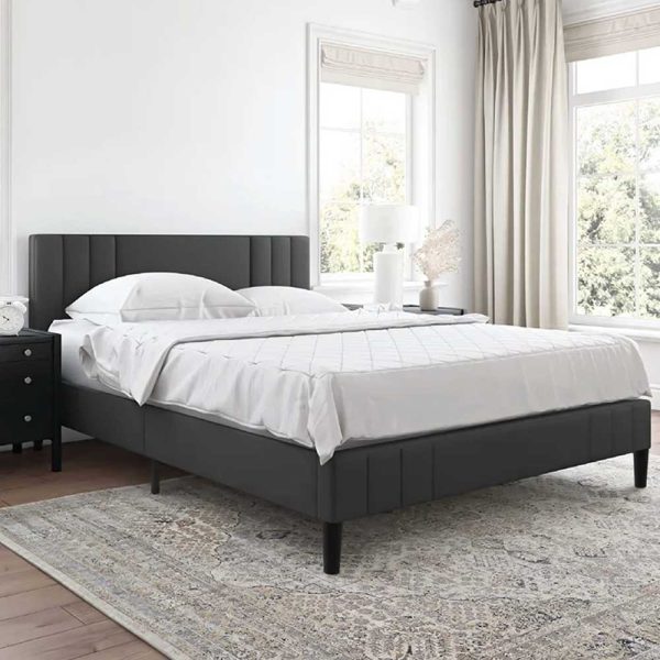FSM Furniture Fabric-Covered upholstered Bed