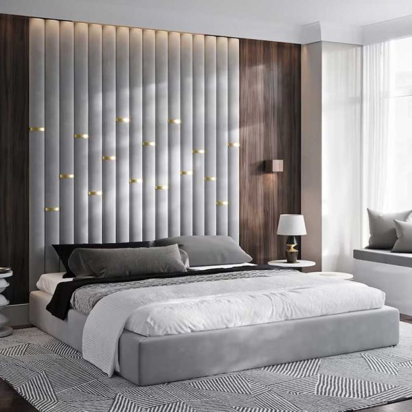 Customized Wall Panel Bed with Headboard