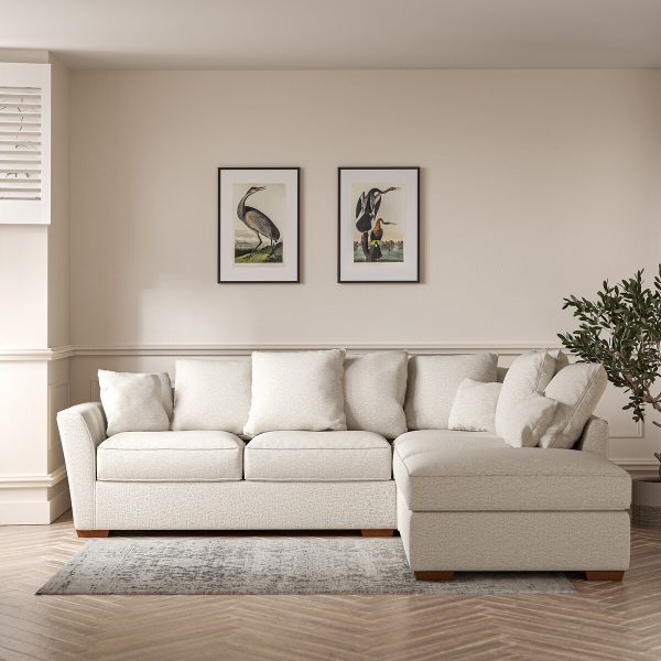 Florence Soft Brushed Left Facing Corner Sofa