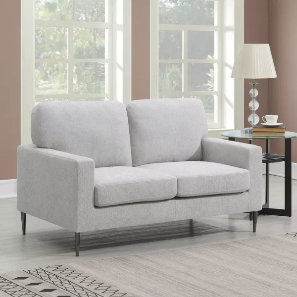 Thick Cushion Modern Loveseat Couch