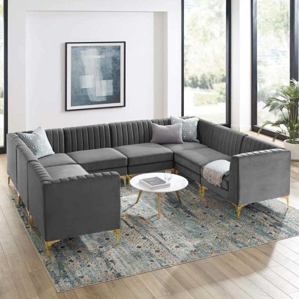Valencia Channel Tufted Modular Sofa