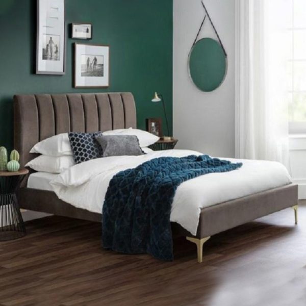 Vertical Tufting Bed With Upholstered
