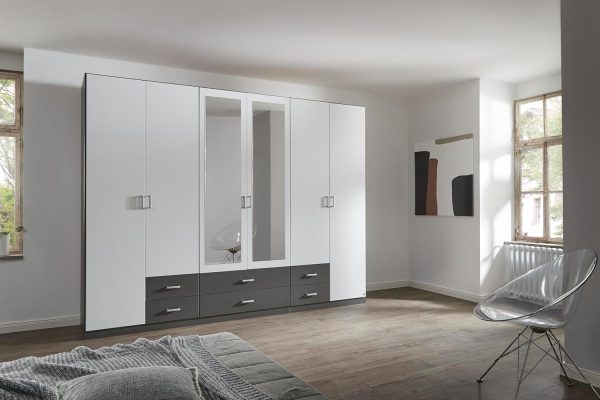 High-capacity 6 Door Wardrobe
