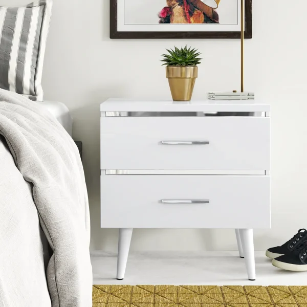 Modern Black Night Stands for Bedroom