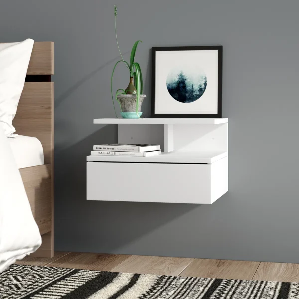 Modern Wall Mounted Nightstand