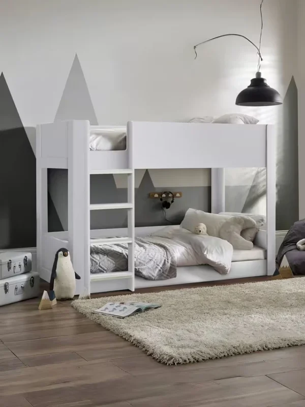 Solomon Bunk Bed in Rustic and Black