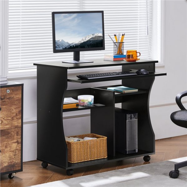 Cravens Computer Desk With Wheels