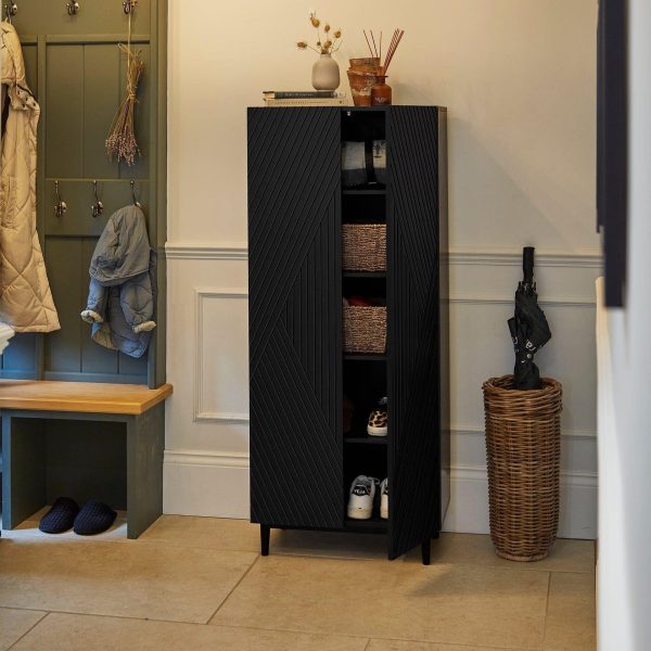 James Geometric 2 Door Shoe Cabinet