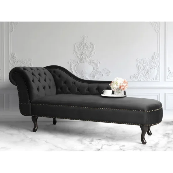 Jecab Velvet Upholstery Chaise Lounge