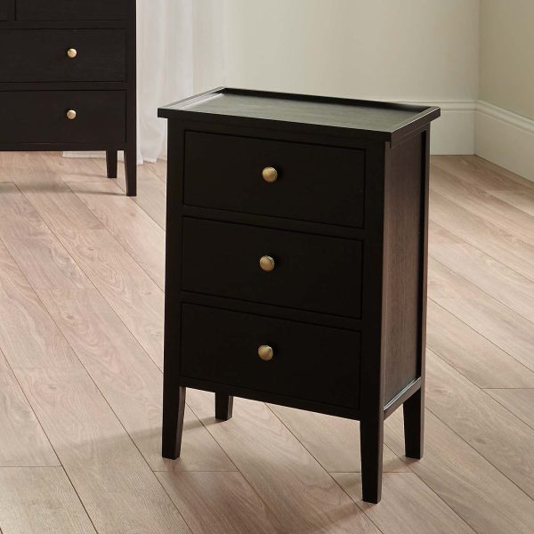Pacific Chelmsford 3 Drawer Bedside Table