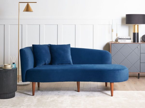 Chaumont Velvet Left Hand Chaise Lounge