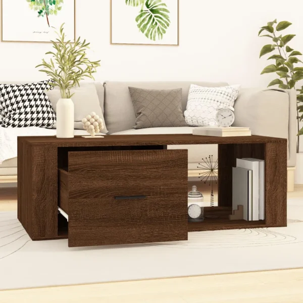 Rolph Floor Shelf Coffee Table with Storage