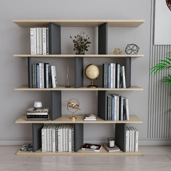 Collantes Bookcase Wall Shelf