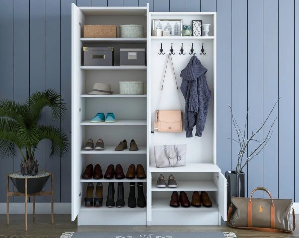 Easten Wide Hall Tree With Storage