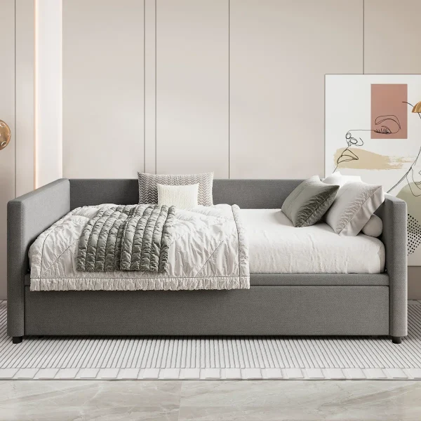 Amalio Upholstered Daybed with Trundle