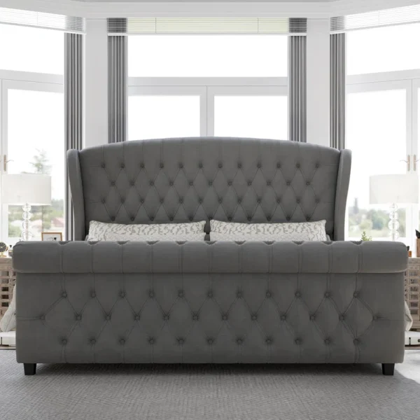 Dulane Upholstered Sleigh Bed