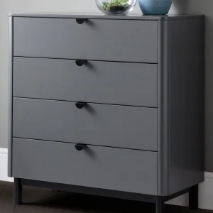 Julian Bowen Grey 4 Drawer Chest