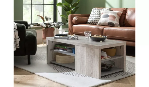 Venice Coffee Table With 2 Undershelves