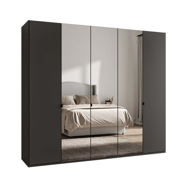 Wieman 5 Door Mirrored Wardrobe