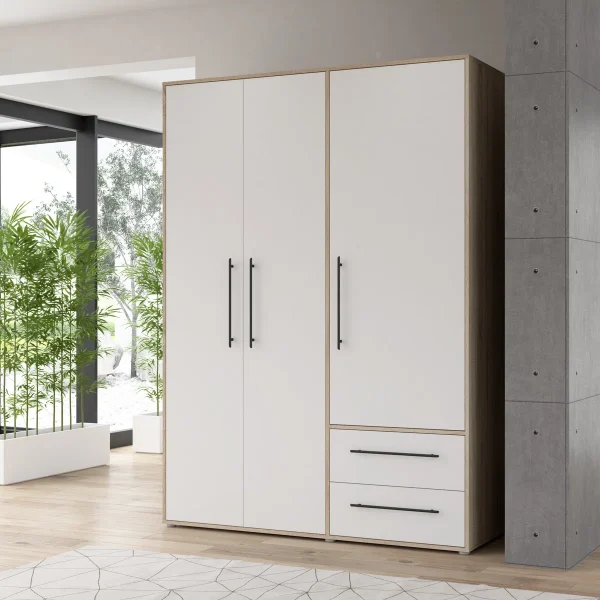 FSM 3 Door & 4 Drawer Wardrobe