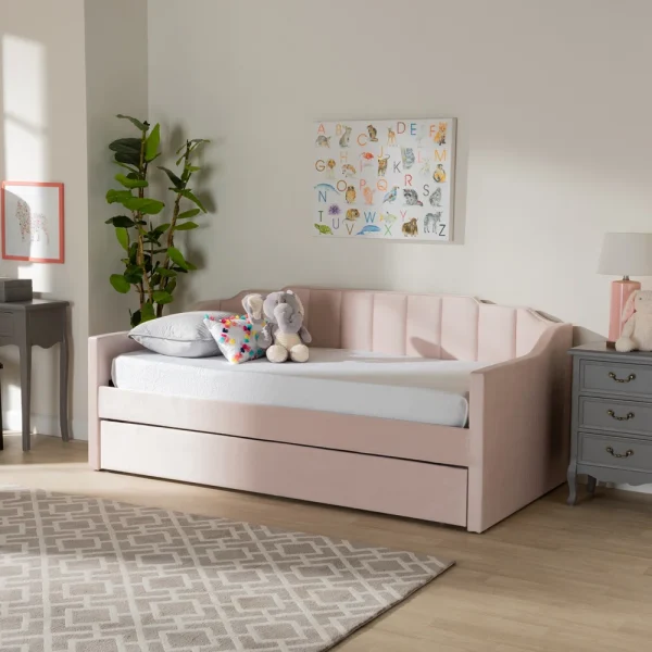 Ailish Upholstered Daybed with Trundle