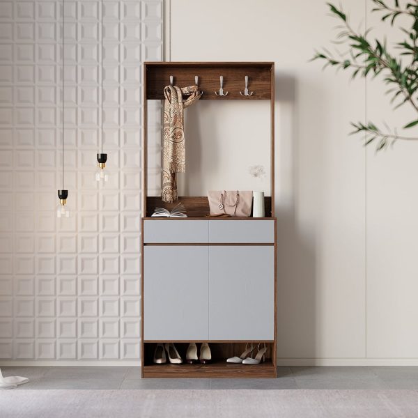 FSM Modern Shoe Cabinet With 5 Shelves