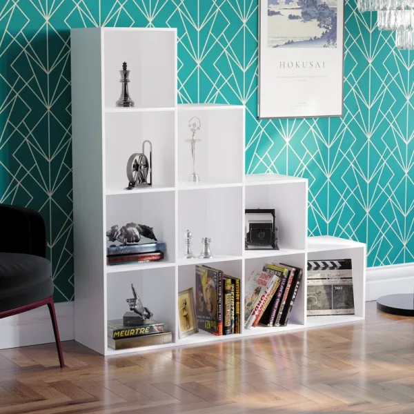 Durham 10 cube staircase bookcase