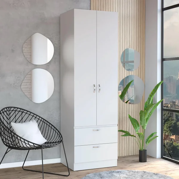 Hakeen 2 Door Cabinet Wardrobe