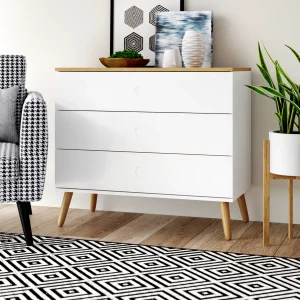 Justin Dot 3 Drawers Chest Of Drawers