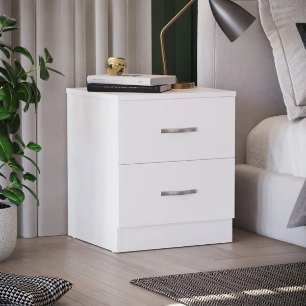 Maybery 2 Drawer Bedside Table