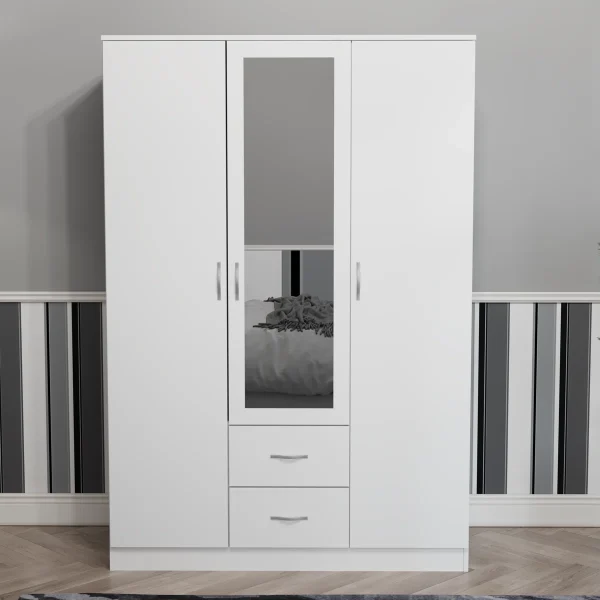 Maybery 3 Door Mirrored Wardrobe
