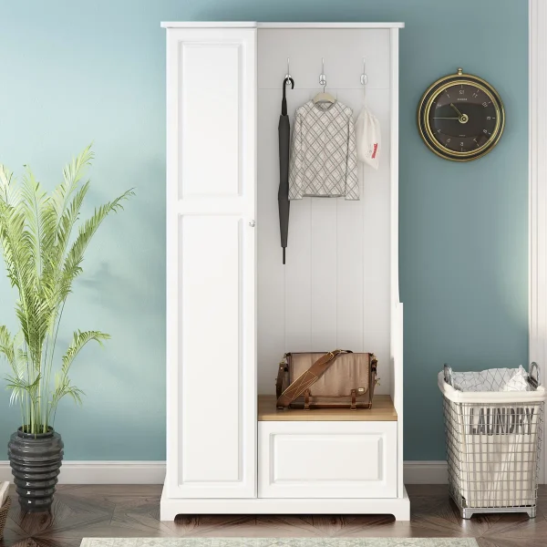 Raimer Hall Cabinet With Flip-Up Bench
