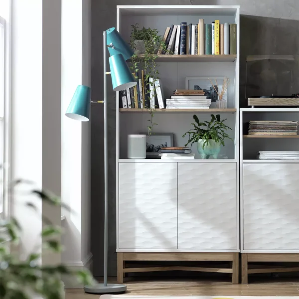 Zander Tall Textured Bookcase