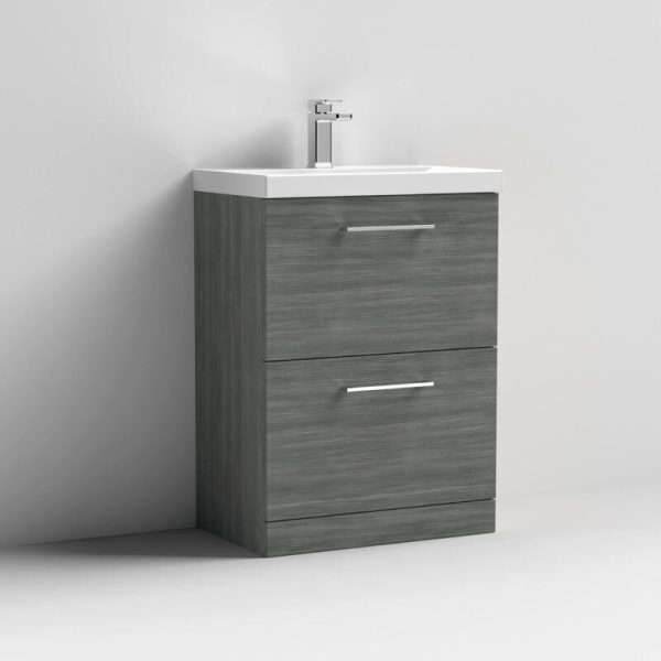 Arno Floor Standing 2-Drawer Vanity Unit