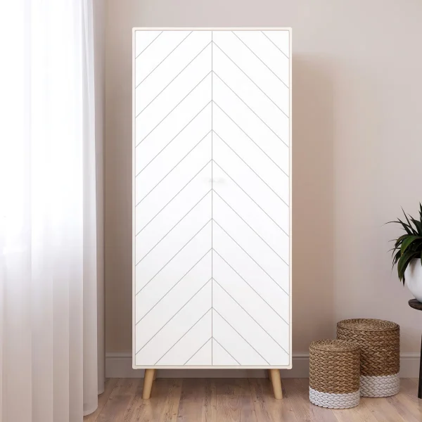 Sabine 2 Door Manufactured Wood Wardrobe