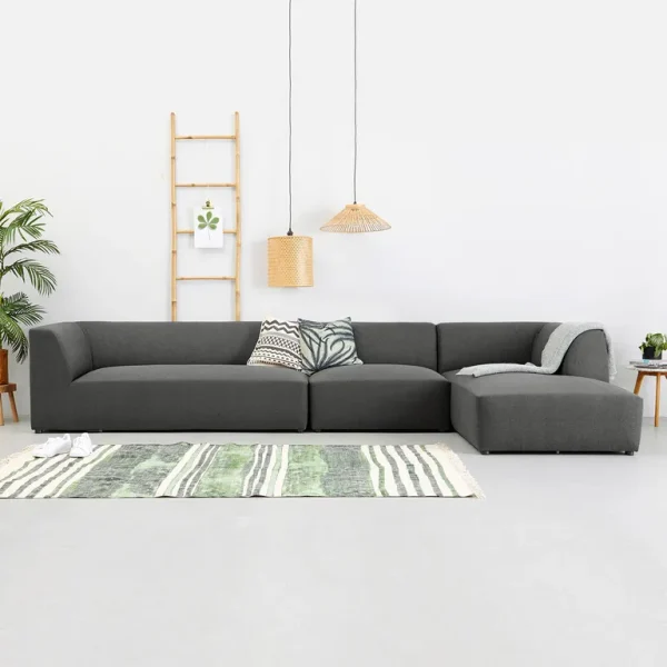 Alize 3-Pieces Fabric Sectional Sofa