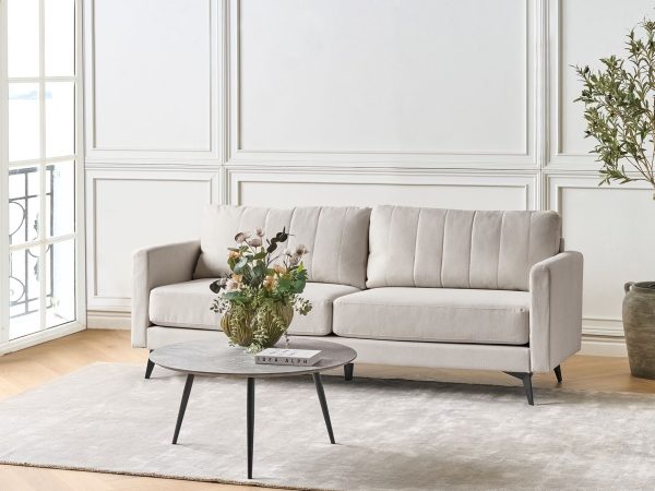 Mallan 3-Seater Fabric Sofa