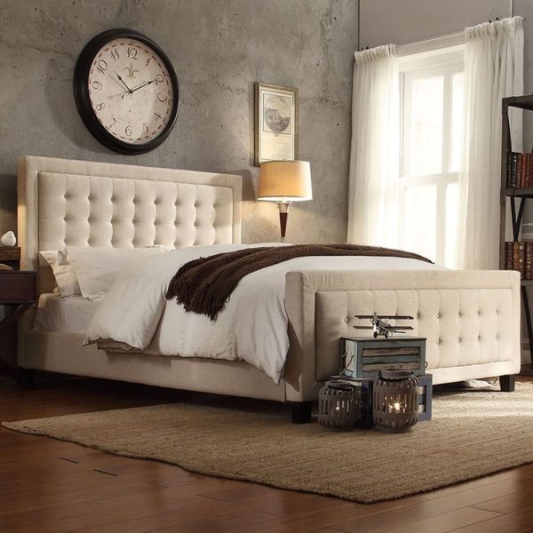 Bellevista Button-Tufted Upholstery Bed