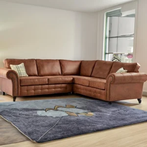 Braddock Leather Corner Sofa