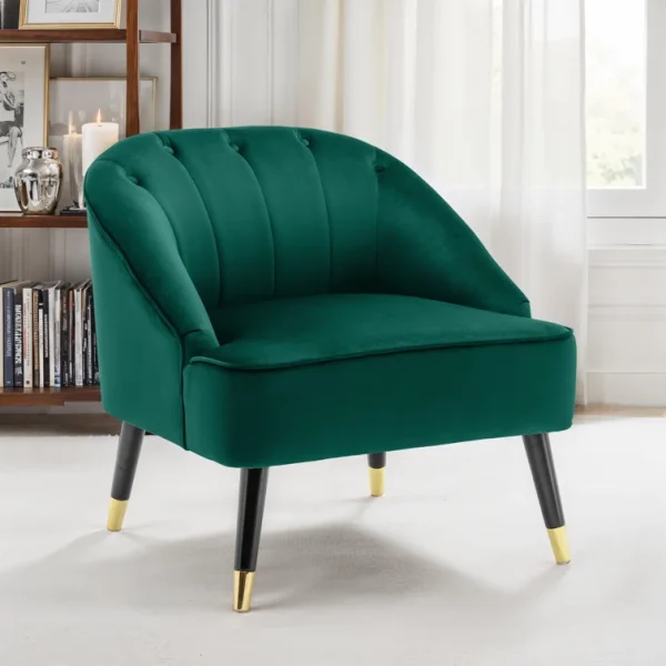Marlon Elegant Velvet Accent Chair