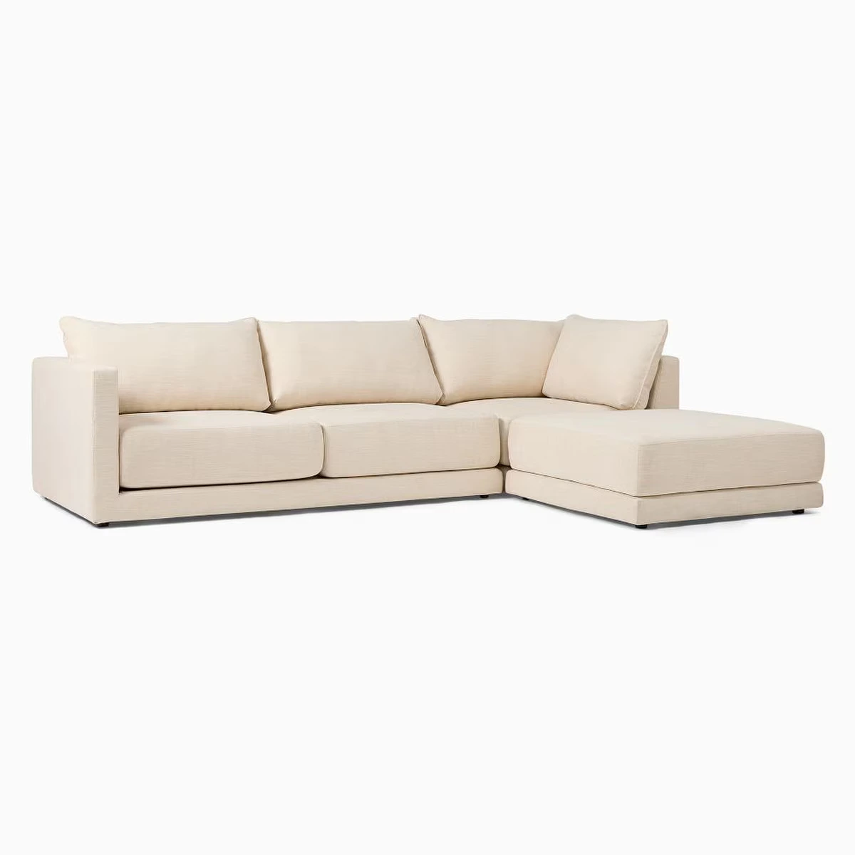 Melbourne 3-Piece Ottoman Sectional Sofa (4)
